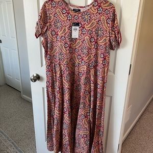 NWT midi, A-line summer dress in size 2X